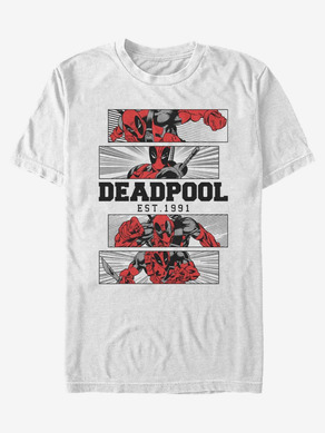 ZOOT.Fan Marvel Deadpool 4 Panel 2 Tone Koszulka