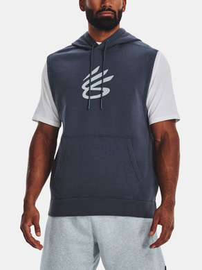 Under Armour Curry Fleece SLVLS Hoodie-GRY Bluza