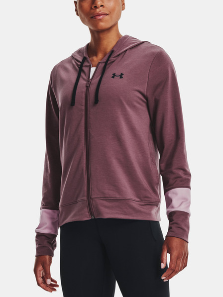 Under Armour Rival Terry CB FZ Hoodie-PPL Bluza