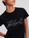 Karl Lagerfeld Rhinestone Logo Koszulka