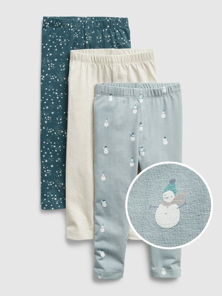 GAP 3 pack Legginsy dziecięce