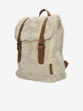 Enrico Benetti Teddy Tablet Backpack Off-White Plecak