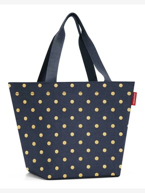 Reisenthel Shopper M Metallic Dots Blue Torba